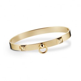 Hermes Collier de Chien Bracelet Gold